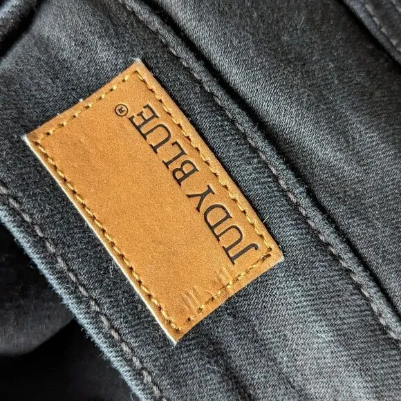 JUDY BLUE Plus Size Black High Waist Destroyed Boyfriend Jeans NWT