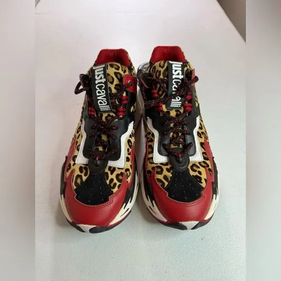 Just Cavalli &quot;P1thon&quot; sneakers platform chunky Dad shoes Men Sz 10