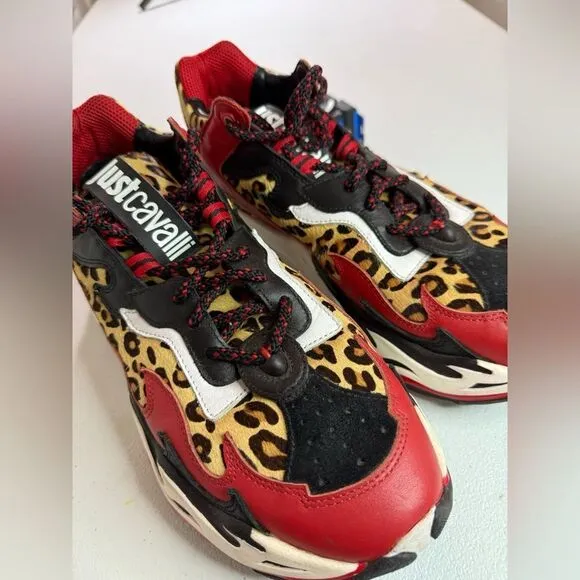 Just Cavalli &quot;P1thon&quot; sneakers platform chunky Dad shoes Men Sz 10