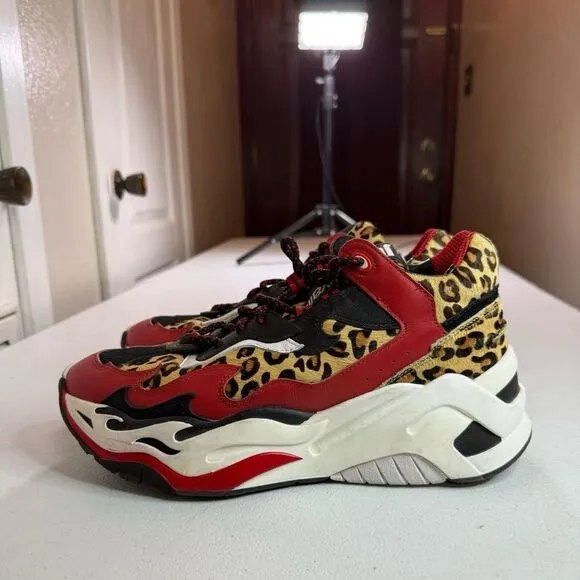 Just Cavalli &quot;P1thon&quot; sneakers platform chunky Dad shoes Men Sz 10