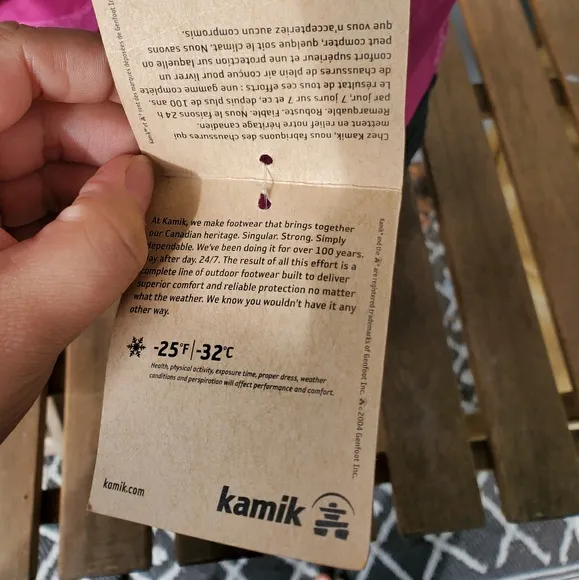 Kamik Girls Pink Insulated Snow Boots