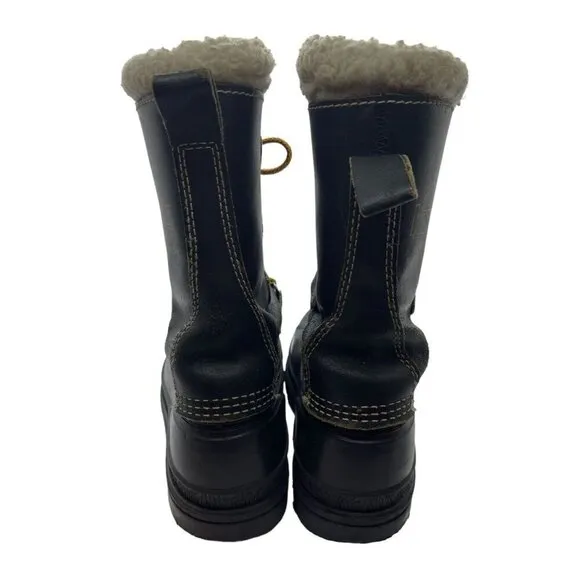 Kamik KW2000 Men's Insulated Waterproof Hunter Duck Boots Size 7 Black Leather