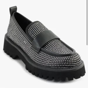 Karl Lagerfeld Grady Embellished Loafer platform Y2K womens sz 8