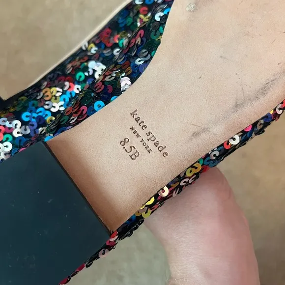 Kate Spade Honey Rainbow Sequin Ballet Flats Size 8.5