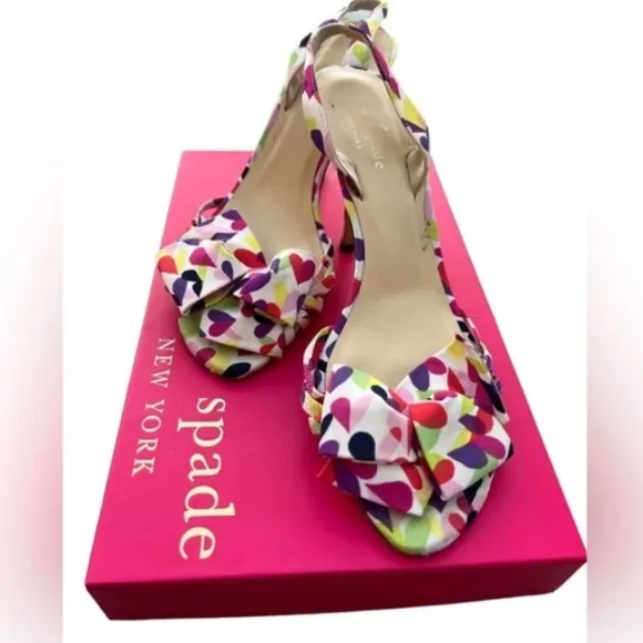Kate Spade Lourdes Strappy Multicolor Sandals 8.5