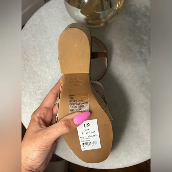 Kate spade multi color strappy sandals