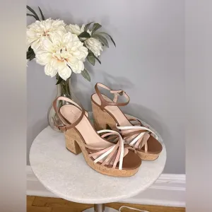 Kate spade multi color strappy sandals