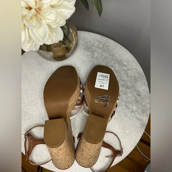Kate spade multi color strappy sandals