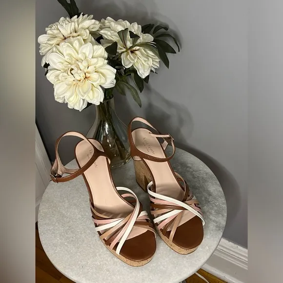 Kate spade multi color strappy sandals