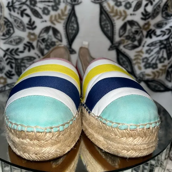 Kate Spade New York ‘Leena’ Rainbow Leather Espadrilles Sz 10.