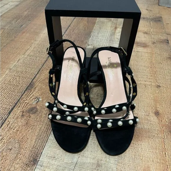 Kate spade Wynn sandals black pearl