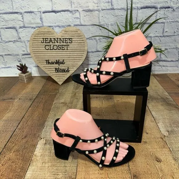 Kate spade Wynn sandals black pearl