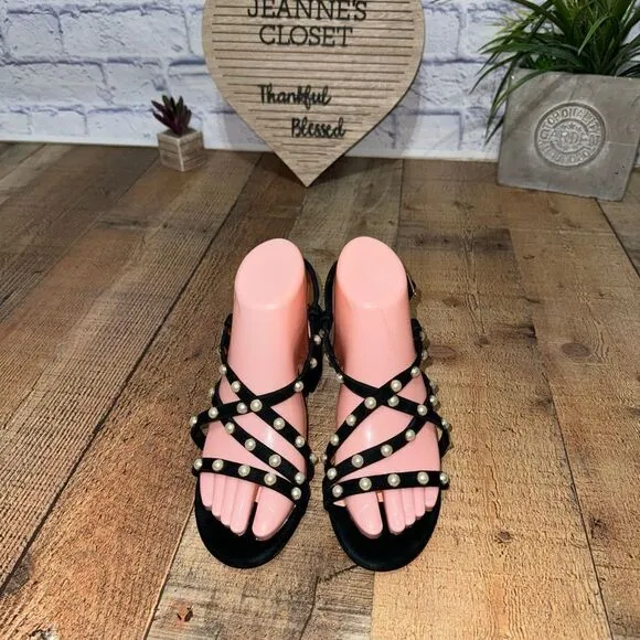 Kate spade Wynn sandals black pearl