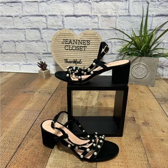Kate spade Wynn sandals black pearl