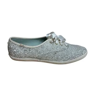 Keds Kate Spade metallic chunky glitter sparkly lace up sneakers size 8.5W