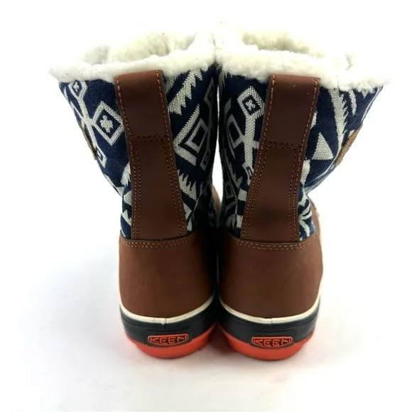 Keen Elsa Ankle Boots 6.5 Geometric Aztec Waterproof Insulated Bootie