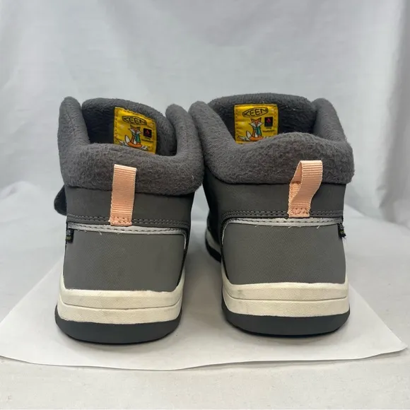 Keen Kootenay 3 Winter Snow Boots Waterproof Fleece Lined Gray Youth Girls 3