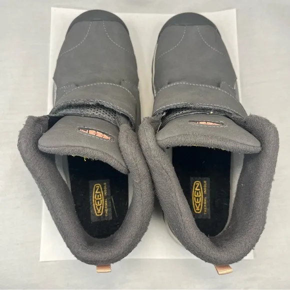 Keen Kootenay 3 Winter Snow Boots Waterproof Fleece Lined Gray Youth Girls 3