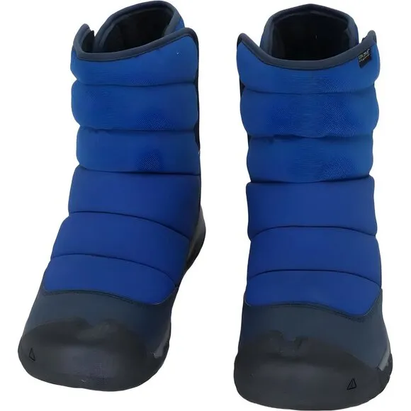 KEEN Puffrider Insulated Waterproof Snow Boots, Naval Academy/Surf, 6 US Unisex