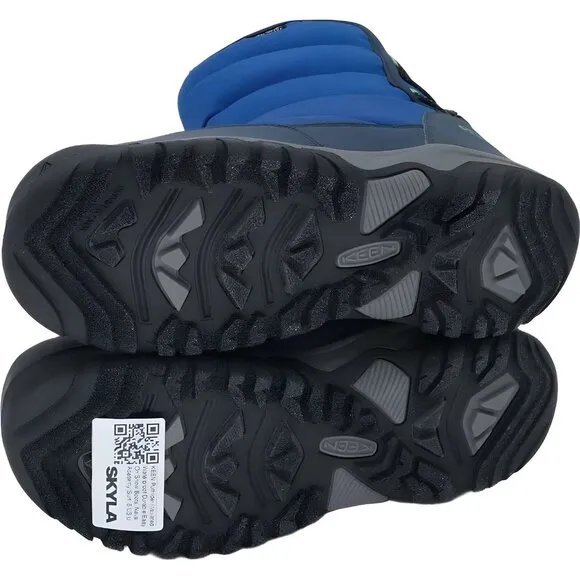 KEEN Puffrider Insulated Waterproof Snow Boots, Naval Academy/Surf, 6 US Unisex