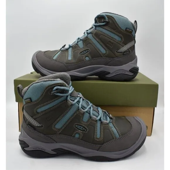 Keen Womens Size 8 Circadia Polar Mid Insulated Waterproof Hiking Boots