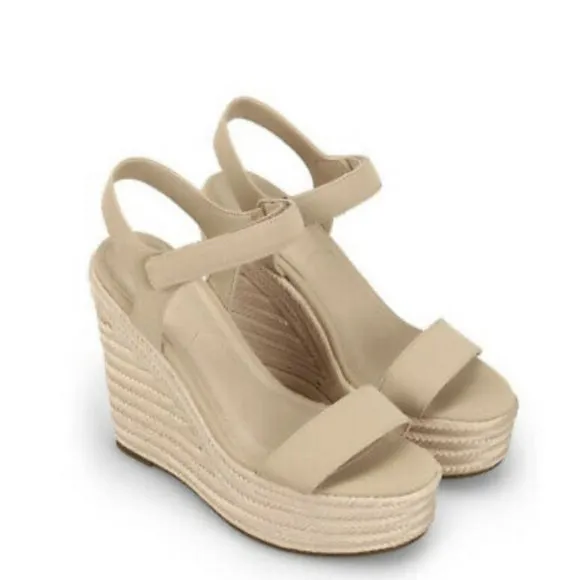 Kendall   Kylie Grand Platform Espadrille Wedges