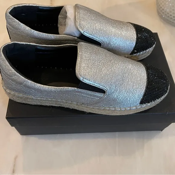Kendall   Kylie Joss Espadrile Sille Leather Espadrilles. 10 NWT &amp; original box