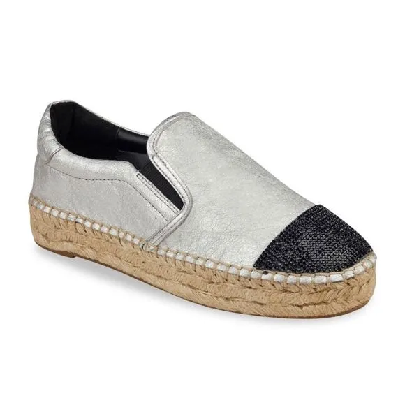 Kendall   Kylie Joss Espadrile Sille Leather Espadrilles. 10 NWT &amp; original box