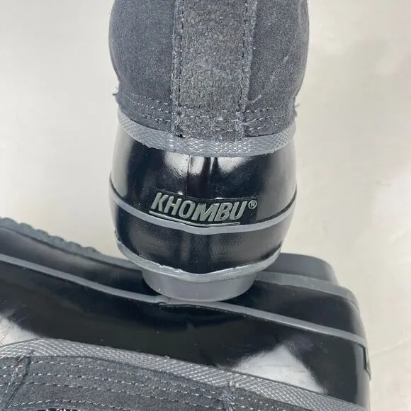 Khombu Jenna waterproof winter snow duck boots womens Sz 11M NIB Nordic Grey