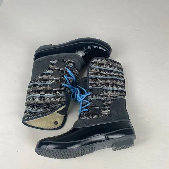 Khombu Jenna waterproof winter snow duck boots womens Sz 11M NIB Nordic Grey