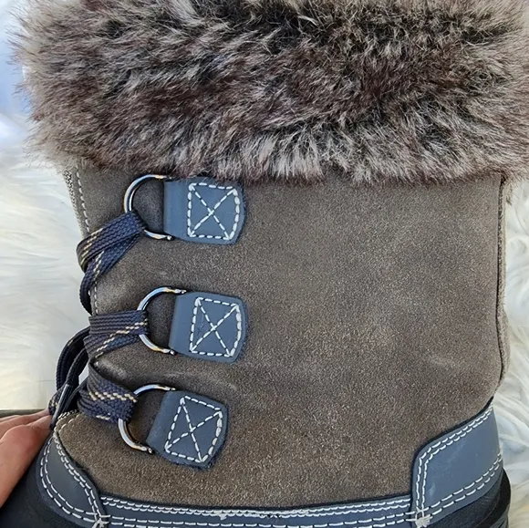 Khombu lined faux fur‎ snow boots 10