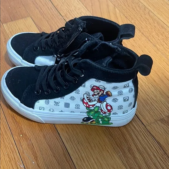 Kids Cartoon Character High-Top Sneakers