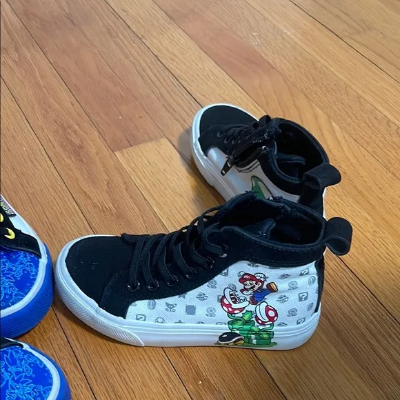 Kids Cartoon Character High-Top Sneakers