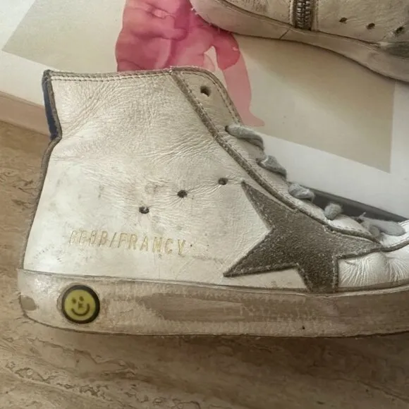 Kid's Golden Goose Francy High-Top Sneakers - Size 31