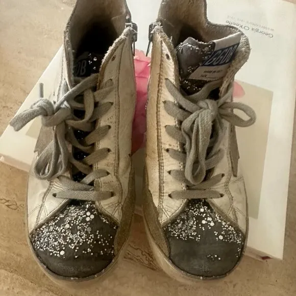 Kid's Golden Goose Francy High-Top Sneakers - Size 31