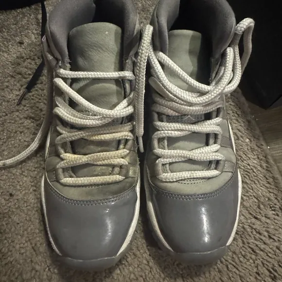 Kids Gray High-Top Sneakers