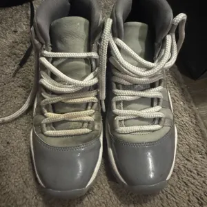 Kids Gray High-Top Sneakers