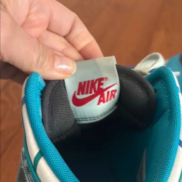 Kids Jordan High-Top Sneakers - Teal and Black