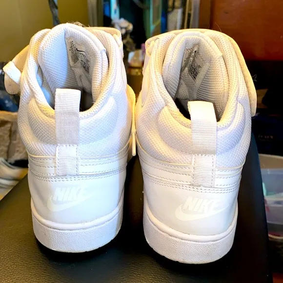Kids White Nike High-Top Sneakers Air Force 1
