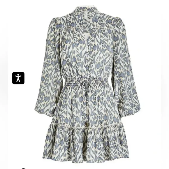 KIVARIAmina Printed Cotton Mini Dress