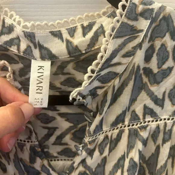 KIVARIAmina Printed Cotton Mini Dress