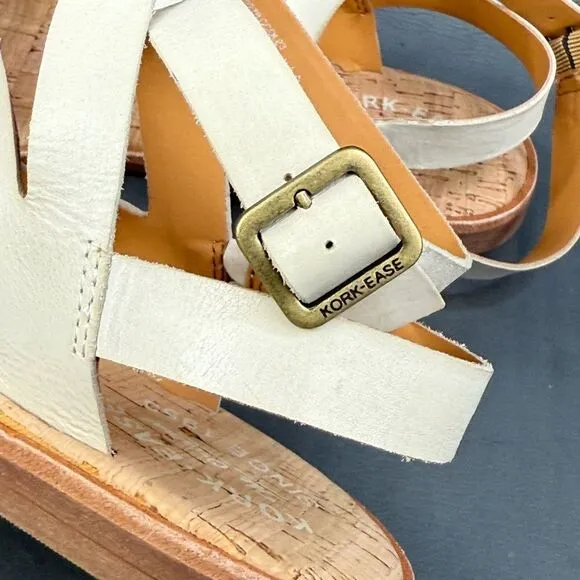 KORK-EASE Women's Bryleigh Flat Sandals shoes size 10