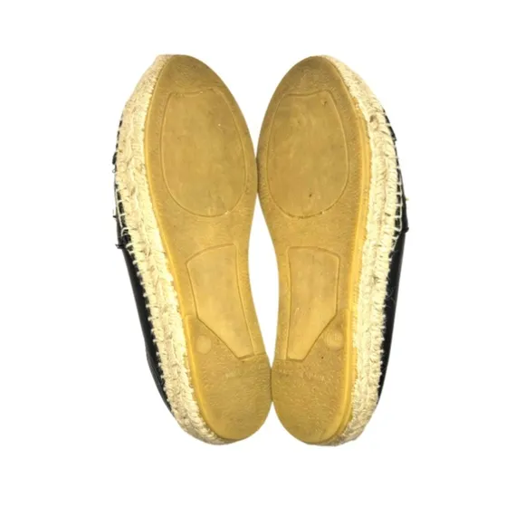 Kurt Geiger Morella Women's Black Leather Espadrilles | 6