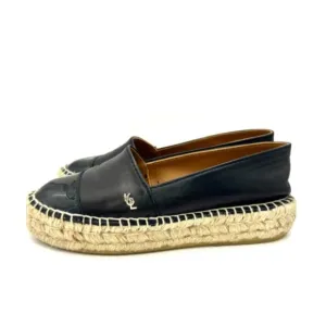 Kurt Geiger Morella Women's Black Leather Espadrilles | 6
