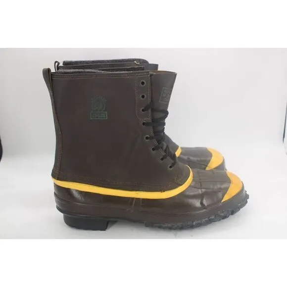 LaCrosse Leather Insulated Winter Boots Men's 15 Steel Toe Shank Removable Liner