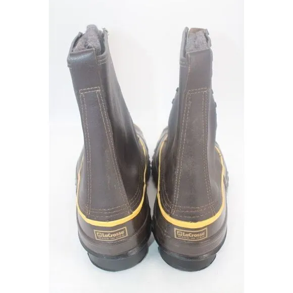 LaCrosse Leather Insulated Winter Boots Men's 15 Steel Toe Shank Removable Liner