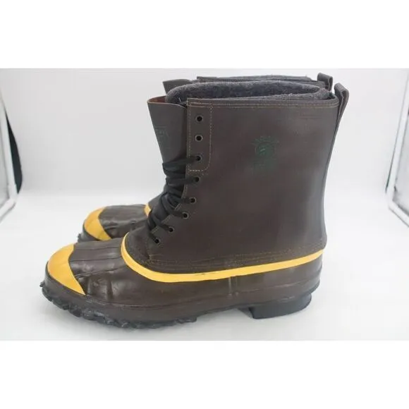 LaCrosse Leather Insulated Winter Boots Men's 15 Steel Toe Shank Removable Liner