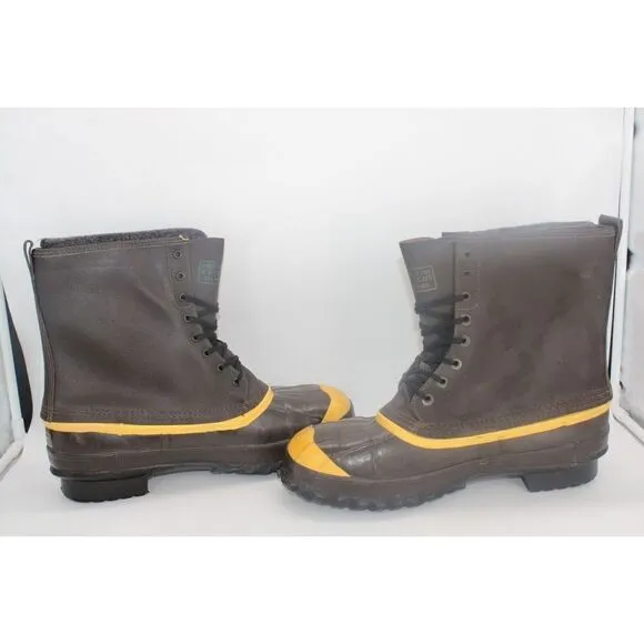 LaCrosse Leather Insulated Winter Boots Men's 15 Steel Toe Shank Removable Liner