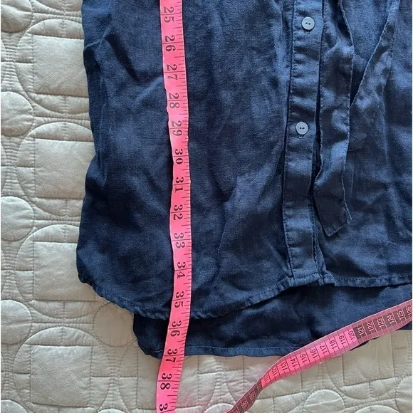 L'AGENCE Bella Linen Mini Shirt Dress