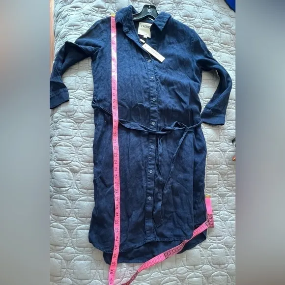 L'AGENCE Bella Linen Mini Shirt Dress